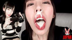POV! Ikumi KUROKI's tongue and mouth selfie!