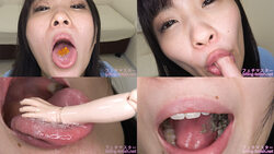 [Oral fetish] Mitsuha Yuuka&#39;s maniac oral observation and oral fetish play! [Whole swallow]