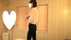 ♡Super slender girl♡Face revealed♡Panty shot♡①(black tights + pants)